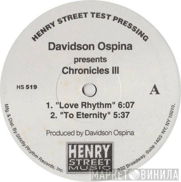 Davidson Ospina - Chronicles III