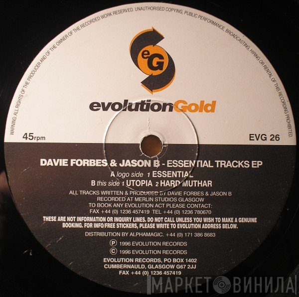 Davie Forbes & Jason B  - Essential Tracks EP