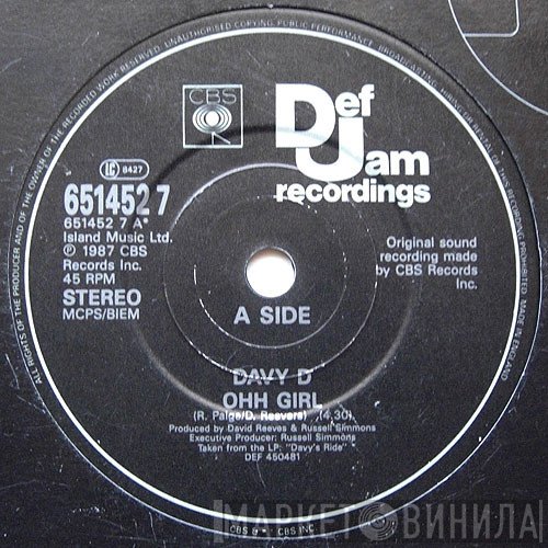 Davy D - Ohh Girl
