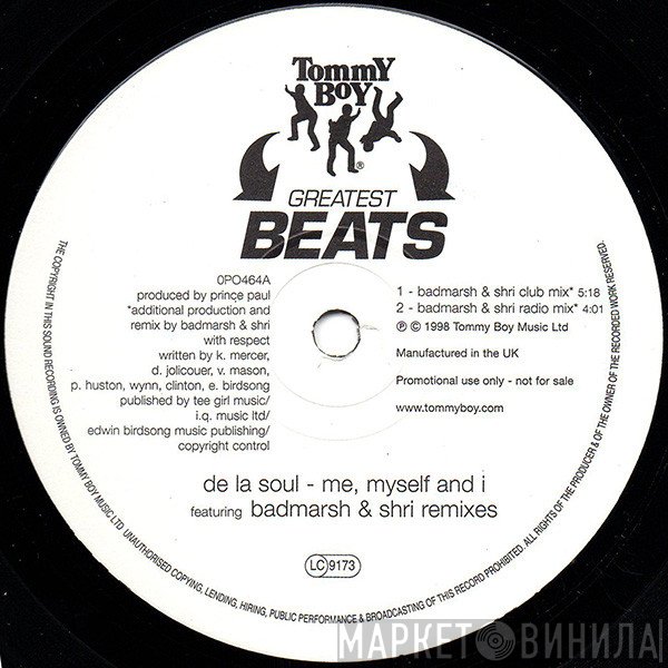 De La Soul - Me, Myself & I (Badmarsh & Shri Remixes)