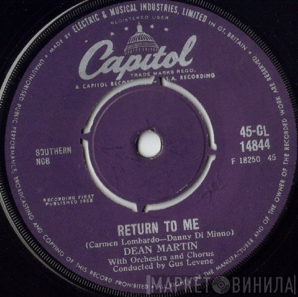 Dean Martin  - Return To Me / Forgetting You
