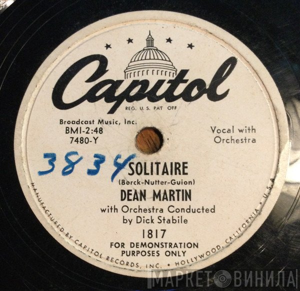 Dean Martin  - Solitaire / I Ran All The Way Home