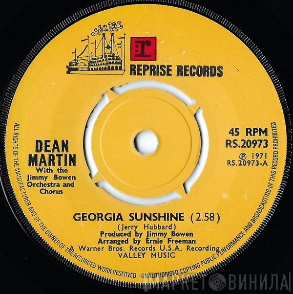 Dean Martin, Jimmy Bowen Orchestra & Chorus - Georgia Sunshine