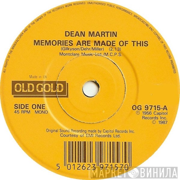 Dean Martin - Memories Are Made Of This / Return To Me