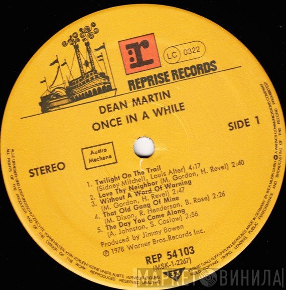 Dean Martin  - Once In A While
