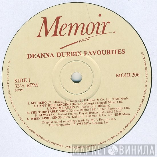 Deanna Durbin - Favourites