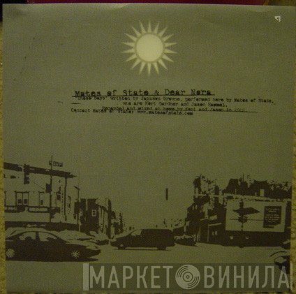 Dear Nora, Mates Of State - Mates Of State / Dear Nora