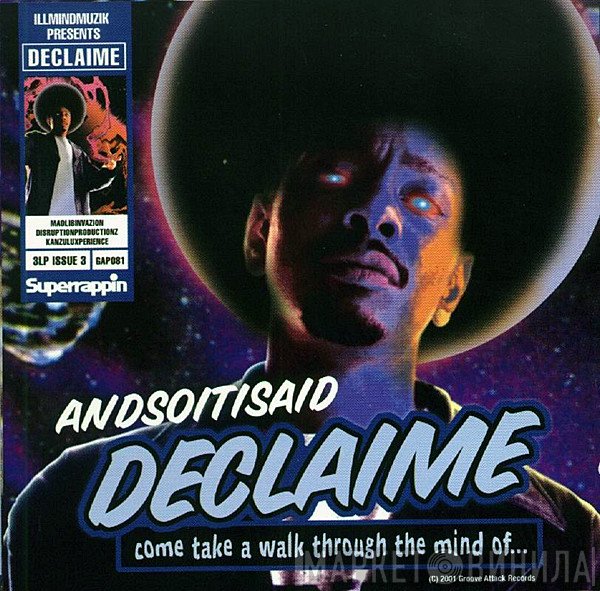 Declaime  - Andsoitisaid