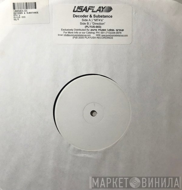 Decoder & Substance  - Directions / MT4