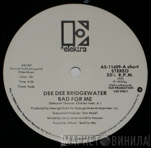 Dee Dee Bridgewater  - Bad For Me