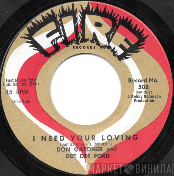 Dee Dee Ford, Don Gardner - I Need Your Loving / Tell Me