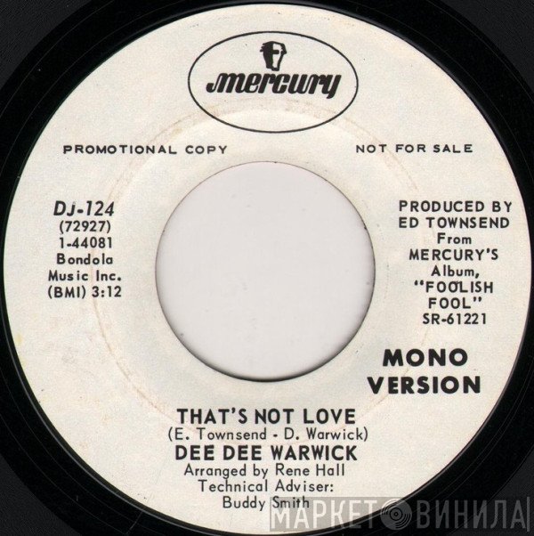 Dee Dee Warwick - That's Not Love