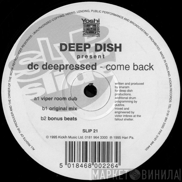 Deep Dish Present DC Deepressed  - Come Back