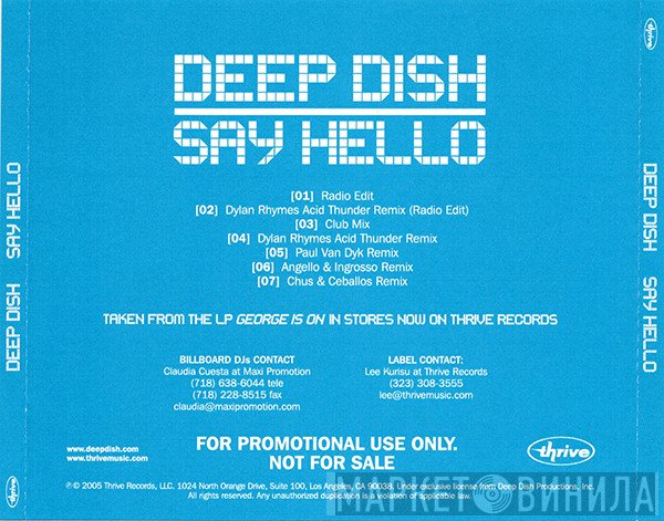 Deep Dish  - Say Hello
