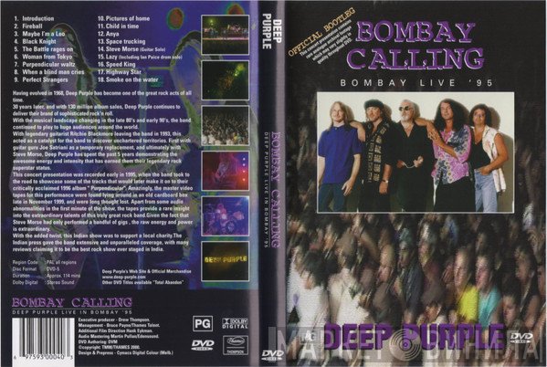 Deep Purple  - Bombay Calling - Deep Purple Live In Bombay '95
