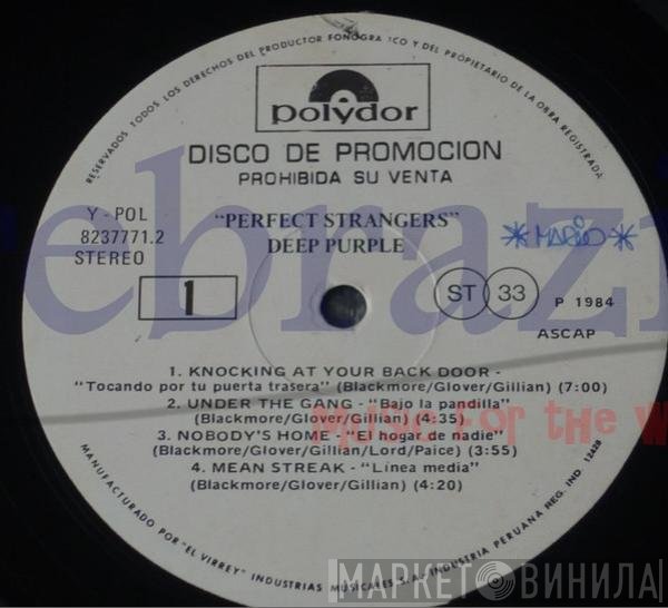 Deep Purple  - Perfect Strangers