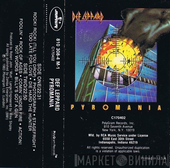 Def Leppard  - Pyromania
