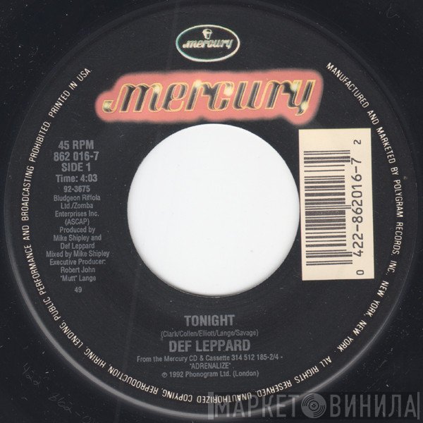 Def Leppard  - Tonight