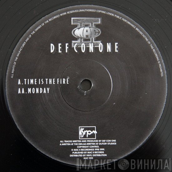Defcon One - Time Is The Fire / Monday