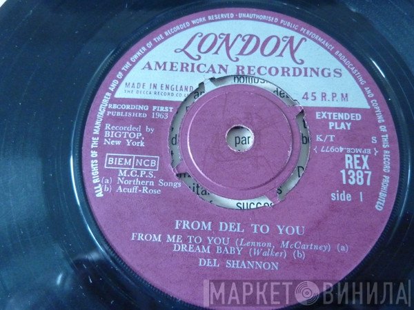 Del Shannon - From Del To You