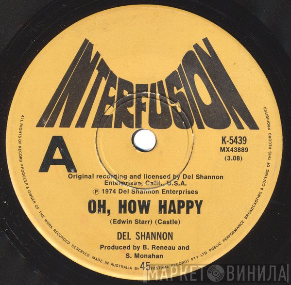 Del Shannon  - Oh, How Happy