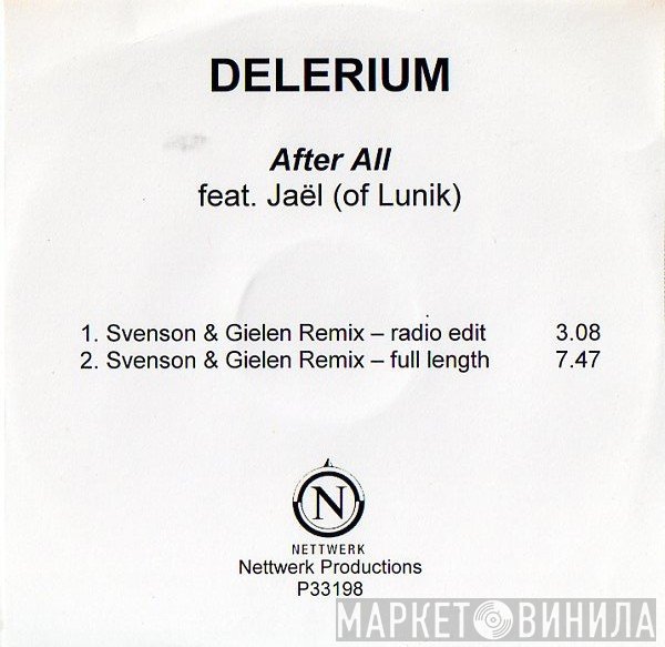 Delerium, Jaël - After All