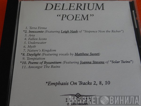 Delerium  - Poem