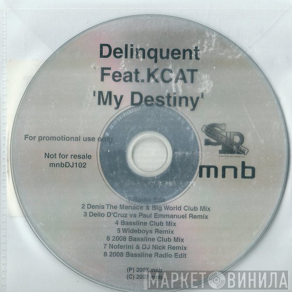 Delinquent Feat. Kcat  - My Destiny