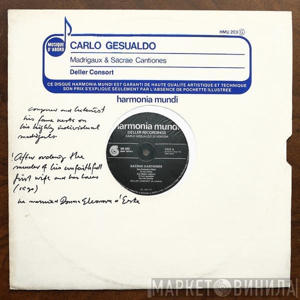 Deller Consort, Carlo Gesualdo - Madrigaux & Sacrae Cantiones