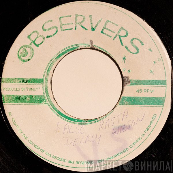 Delroy Wilson  - False Rasta / Rascal Man