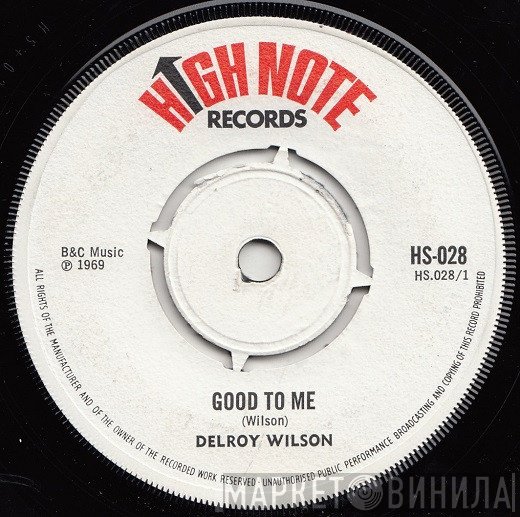 Delroy Wilson - Good To Me
