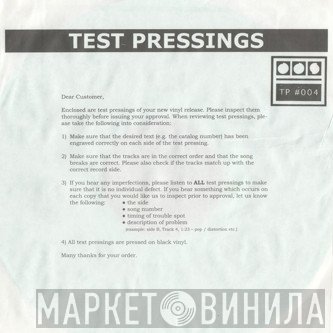 Demdike Stare - Testpressing #004
