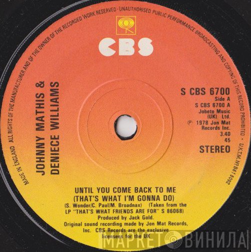 Deniece Williams, Johnny Mathis - Until You Come Back To Me (That's What I'm Gonna Do)