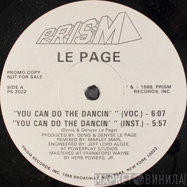 Denis & Denyse LePage - You Can Do The Dancin'