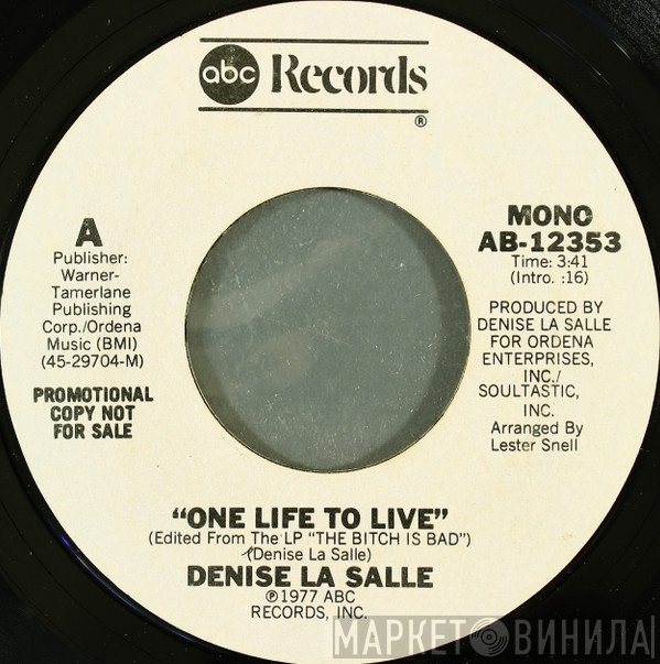 Denise LaSalle  - One Life To Live