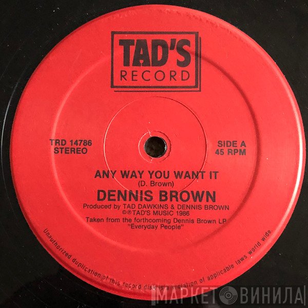 Dennis Brown - Any Way You Want It