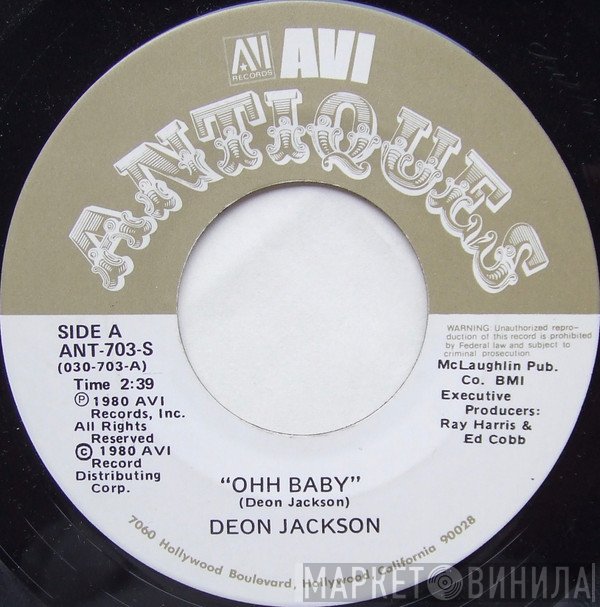 Deon Jackson - Ohh Baby / When Your Love Has Gone