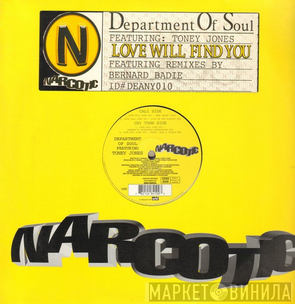 Department Of Soul Featuring Toney Jones  - Love Will Find You