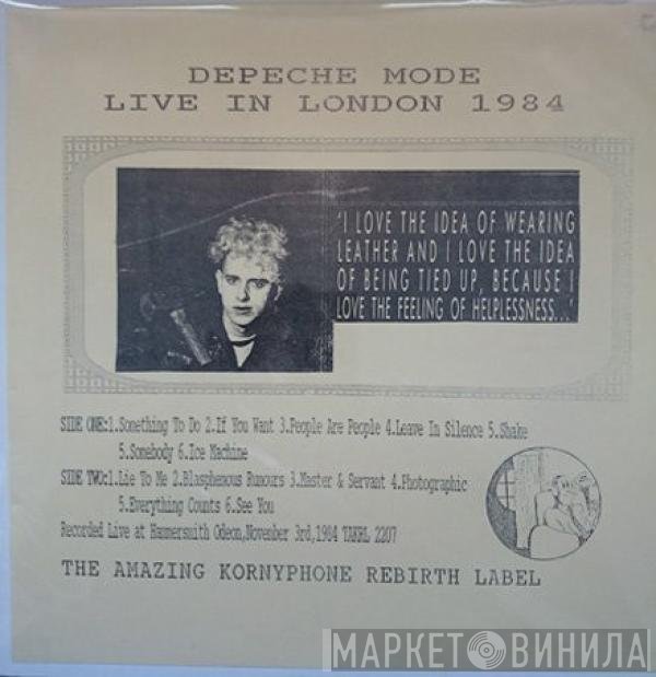 Depeche Mode  - Live In London 1984