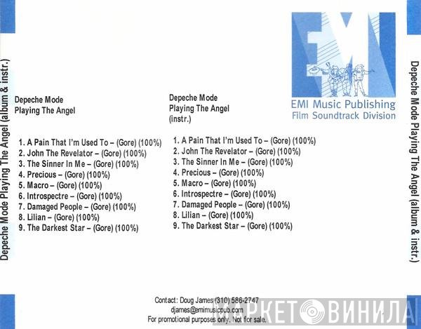 Depeche Mode  - Playing The Angel + Instrumentals