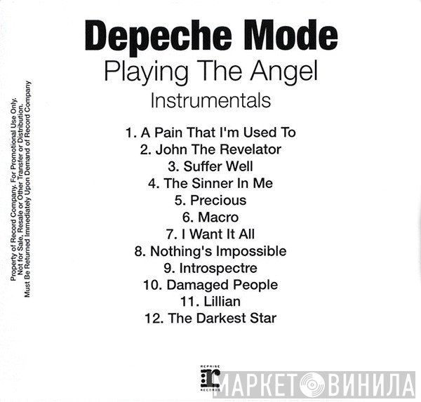 Depeche Mode  - Playing The Angel (Instrumentals)