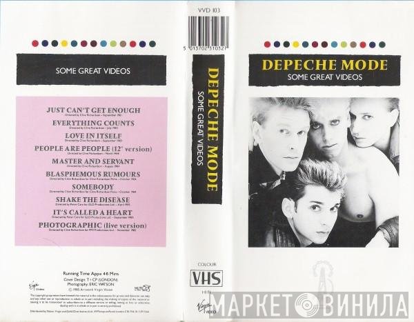 Depeche Mode  - Some Great Videos