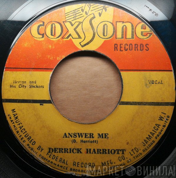 Derrick Harriott  - Answer Me