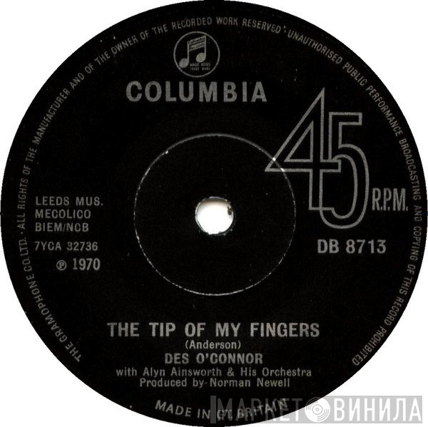 Des O'Connor - The Tip Of My Fingers