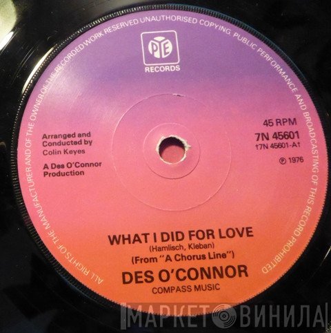 Des O'Connor - What I Did For Love