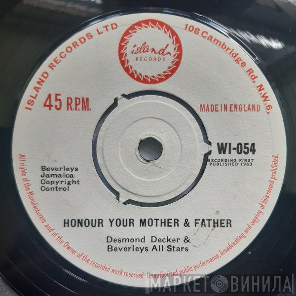 Desmond Dekker, Beverley's All Stars - Honour Your Mother &amp; Father
