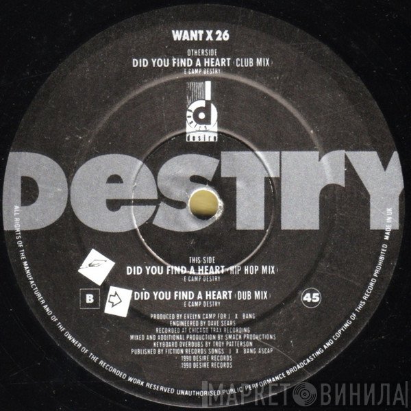 Destry - Did You Find A Heart