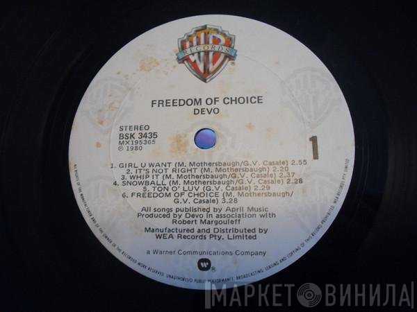 Devo  - Freedom Of Choice