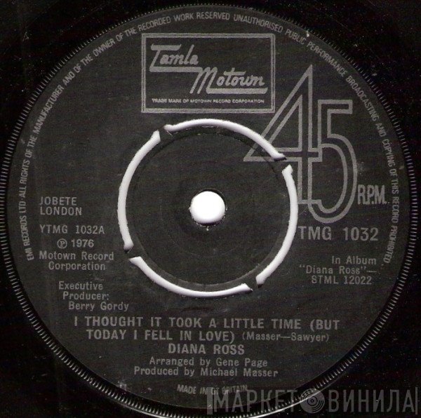 Diana Ross - I Thought It Took A Little Time (But Today I Fell In Love)