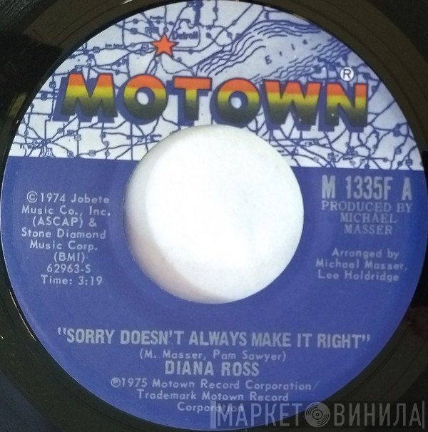 Diana Ross - Sorry Doesn't Always Make It Right